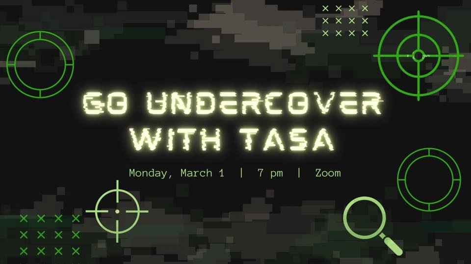 Go Undercover with TASA event image